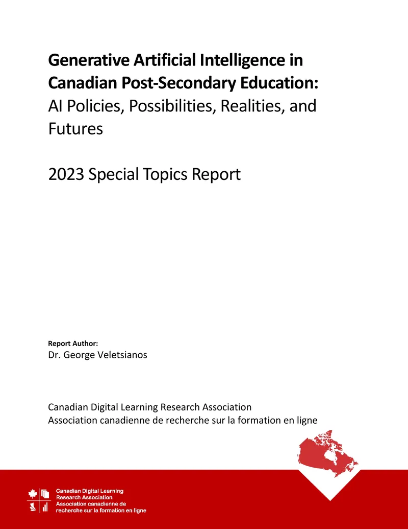 Generative Artificial Intelligence in Canadian Post-Secondary Education