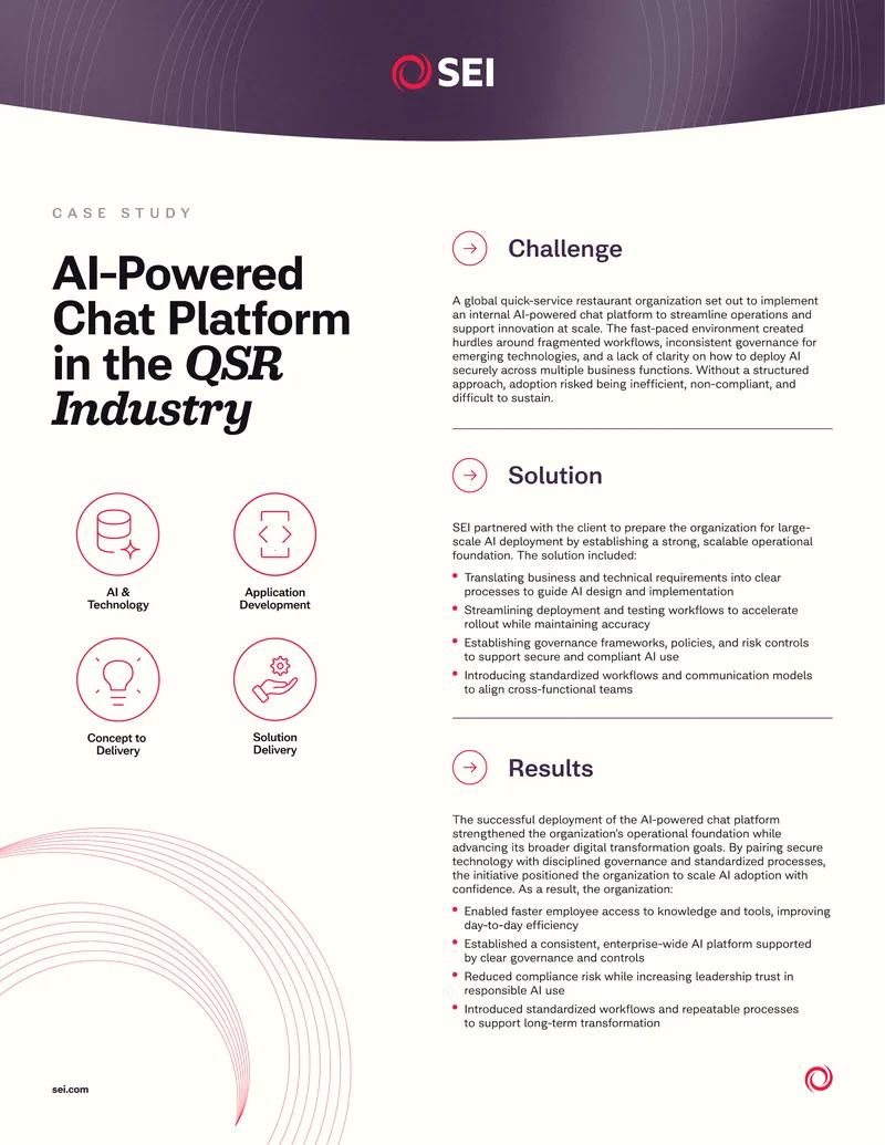 AI-Powered Chat Platform Implementation in QSR Industry