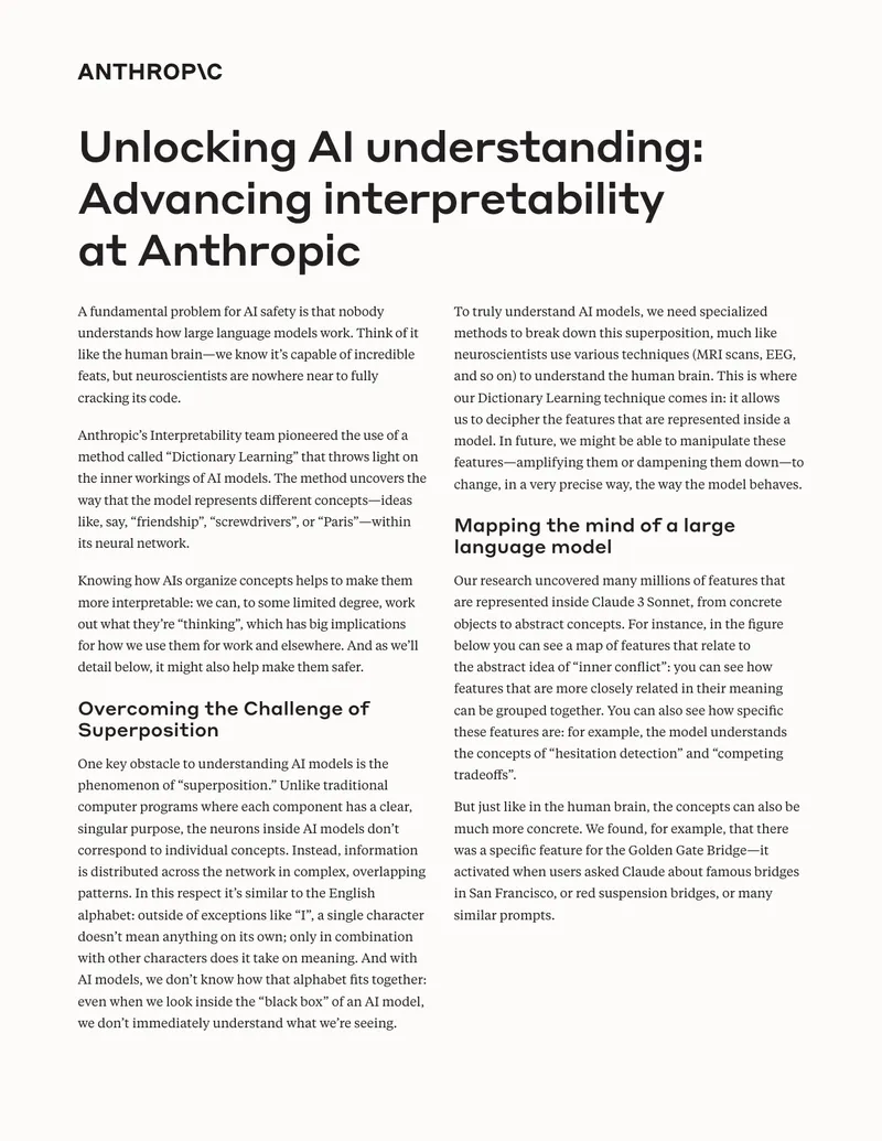 Advancing AI Interpretability Techniques at Anthropic