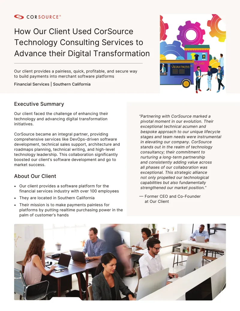 CorSource Technology Consulting Services Case Study