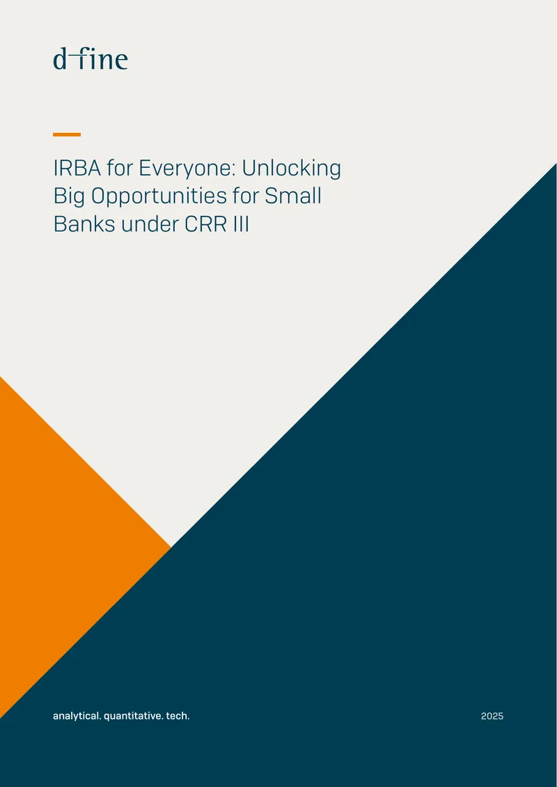 IRBA Implementation Opportunities for Small Banks