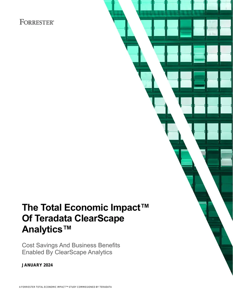 Total Economic Impact Study of Teradata ClearScape Analytics