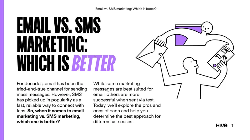 Email and SMS Marketing Comparison Guide