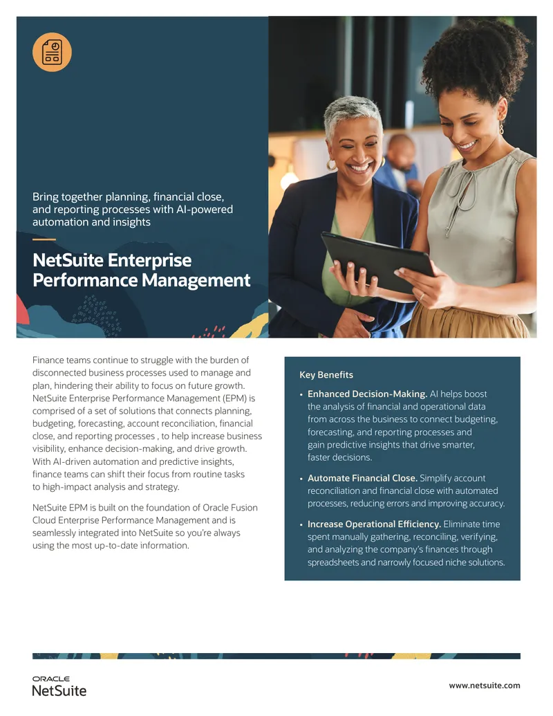 NetSuite Enterprise Performance Management Overview