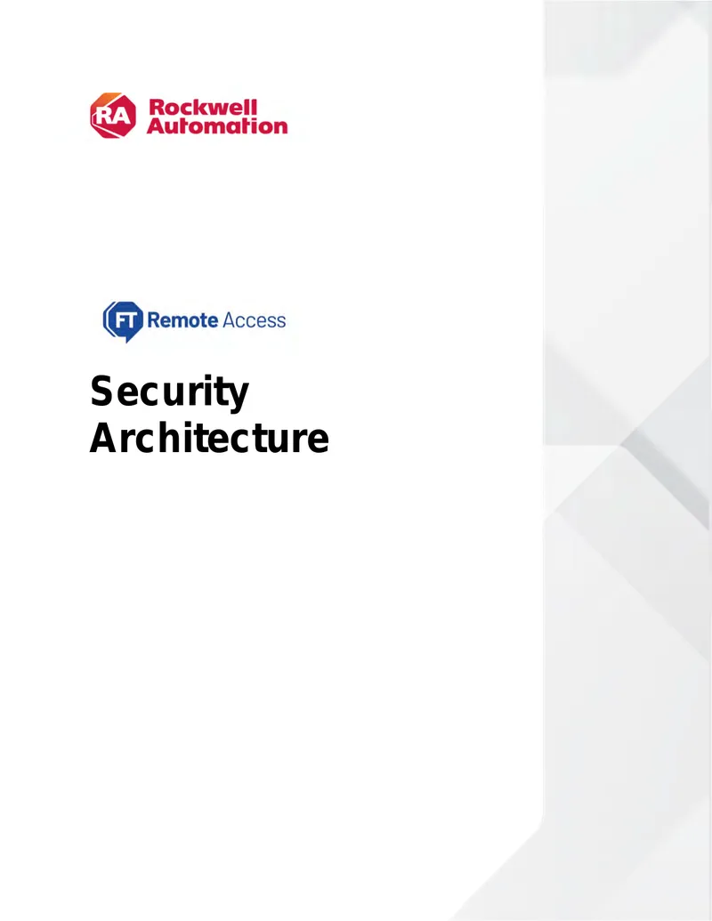 FactoryTalk Remote Access Security Architecture Guide