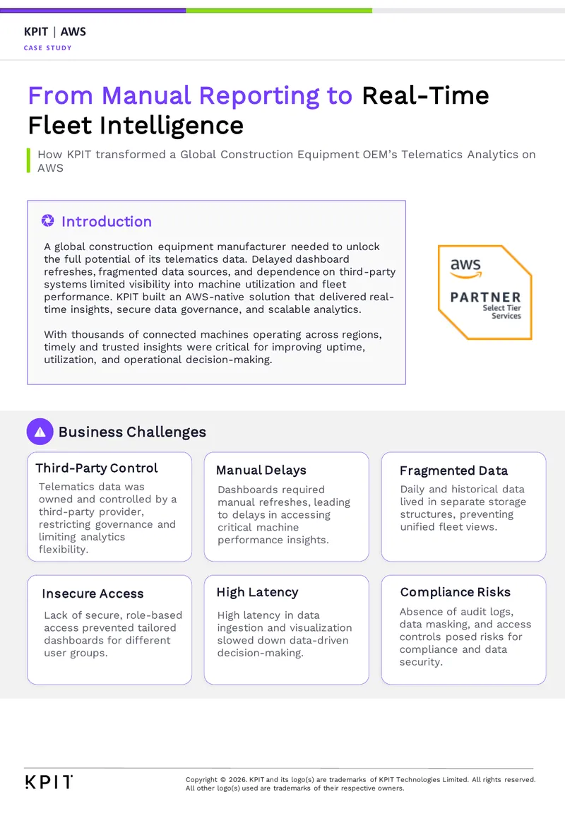 Telematics Data Transformation Case Study