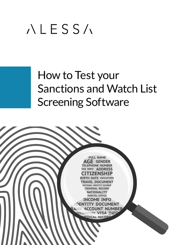 Testing Sanctions and Watch List Screening Software