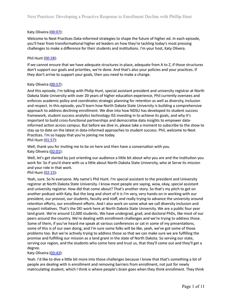 Proactive Strategies for Addressing Enrollment Decline