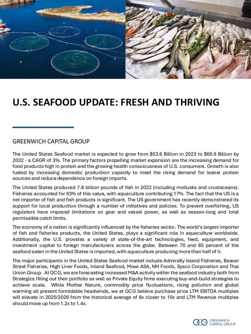 U.S. Seafood Market Growth and Trends Analysis