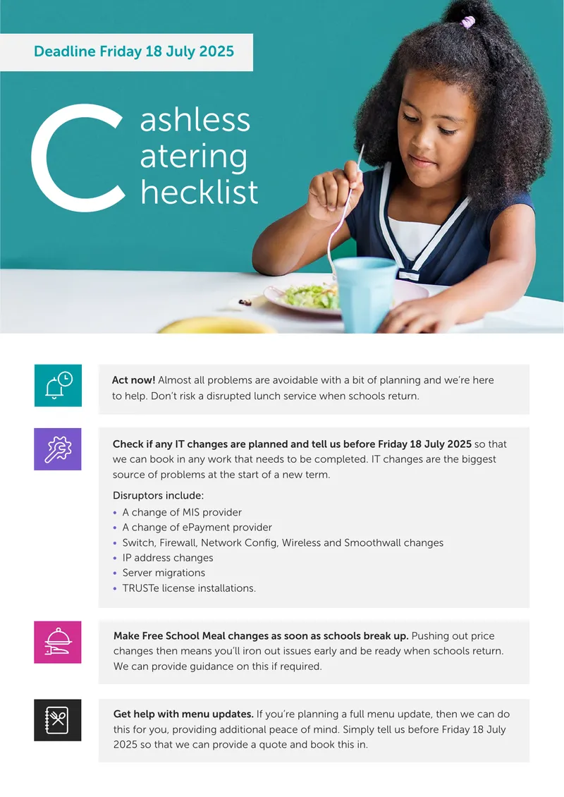 Cashless Catering Preparation Guidelines