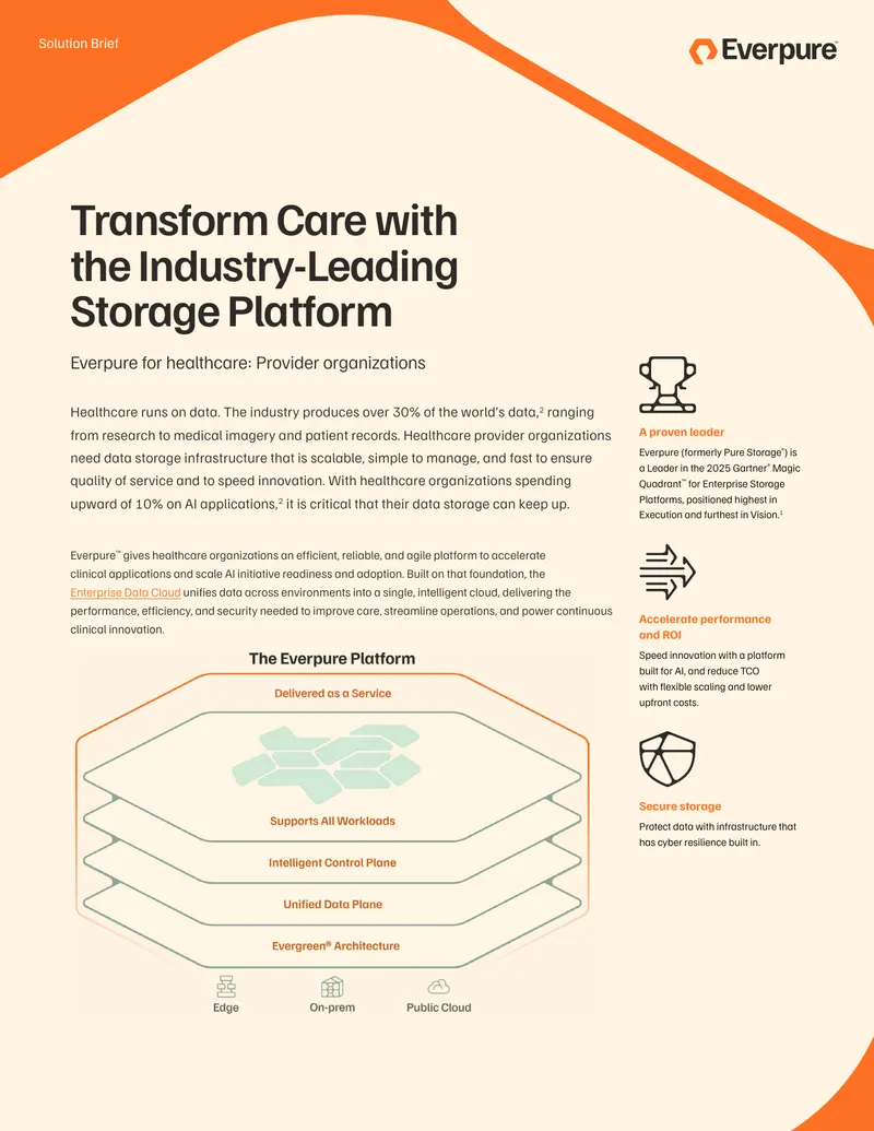 Everpure Storage Solutions for Healthcare Providers