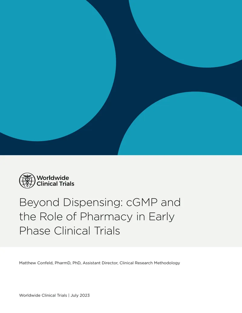 cGMP and the Role of Pharmacy in Early Phase Clinical Trials