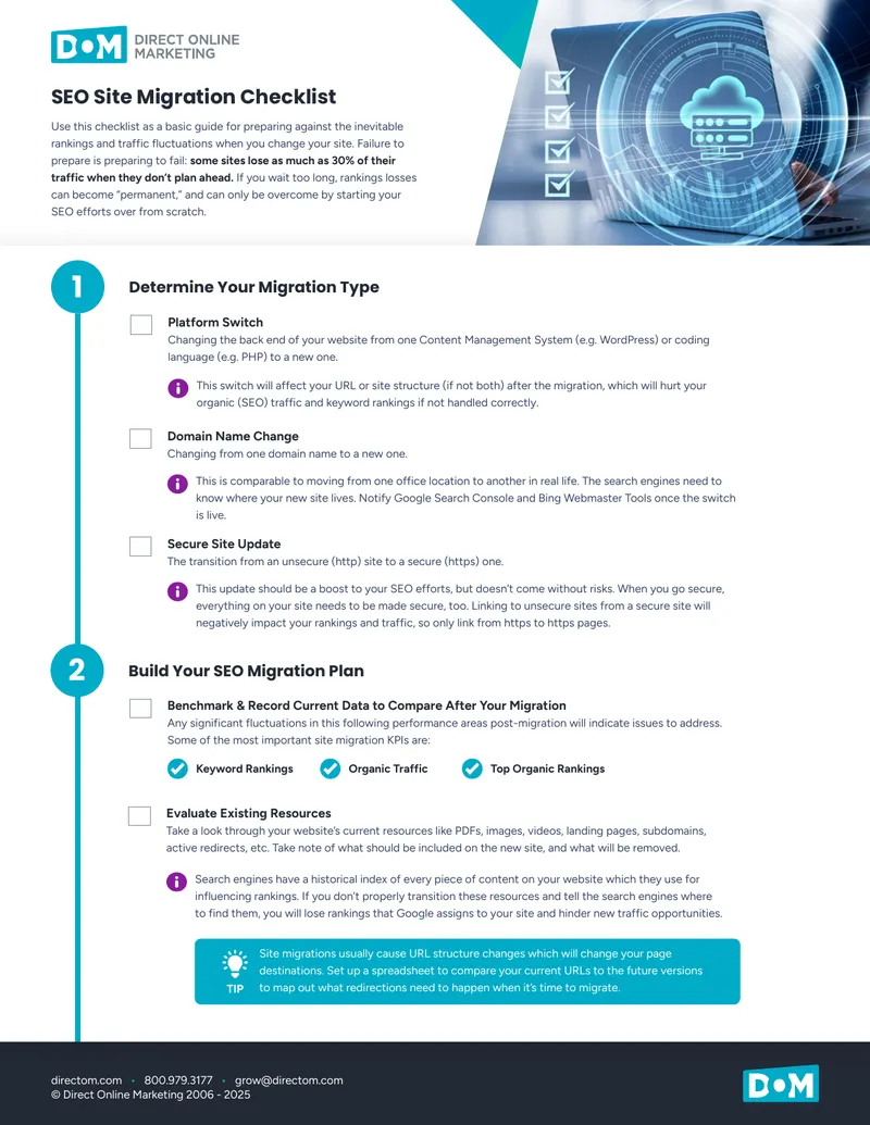 SEO Site Migration Checklist