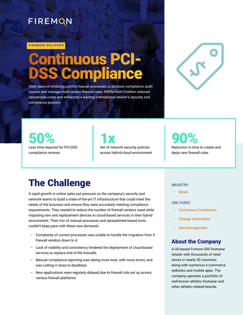 Continuous PCI-DSS Compliance Management Solution