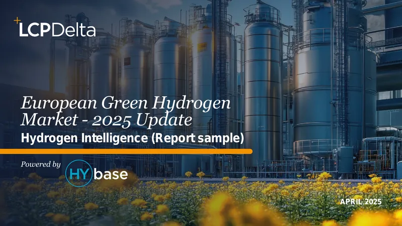 2025 European Electrolysis Market Update
