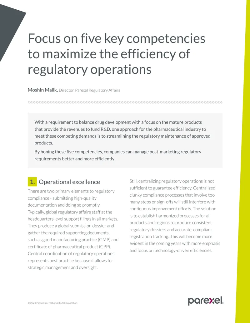 Maximizing Efficiency in Regulatory Operations