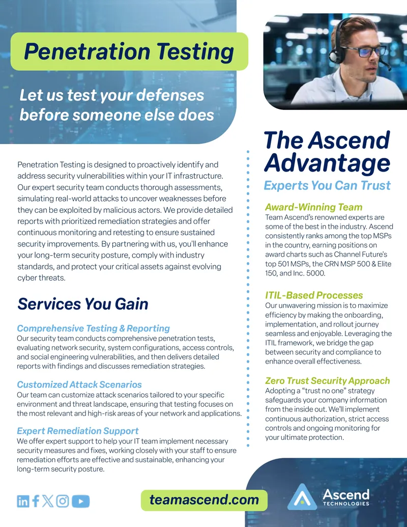 Comprehensive Penetration Testing and Remediation Support