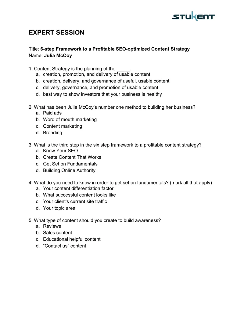 6-Step Framework for SEO-Optimized Content Strategy