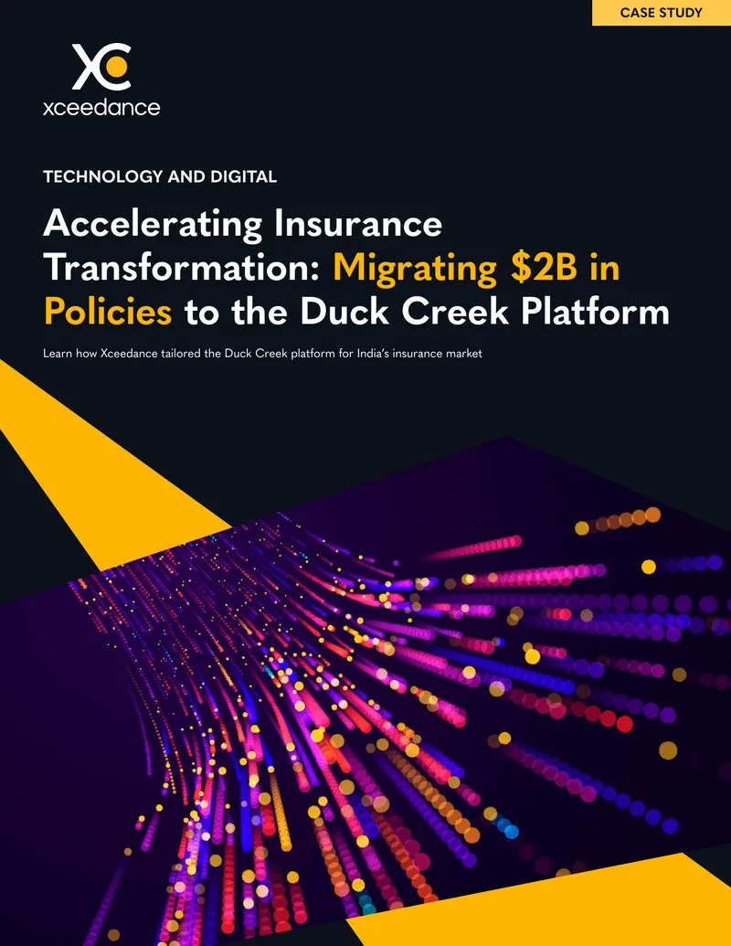 Insurance Transformation Case Study on Duck Creek Platform