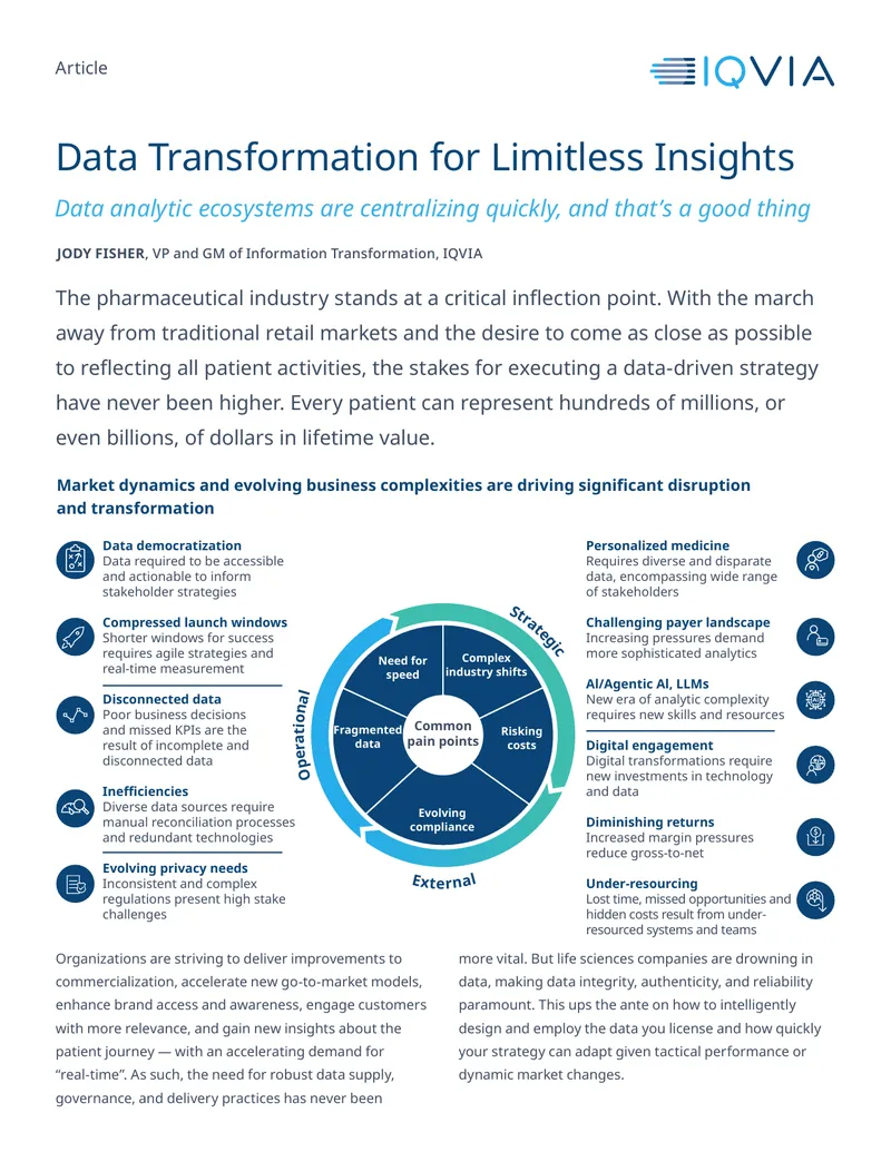 Data Transformation Strategies in Pharmaceutical Analytics
