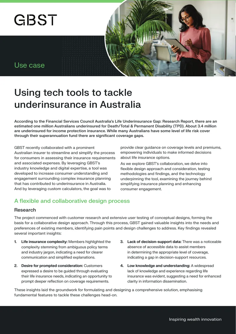 Collaborative Design Process for Insurance Tools