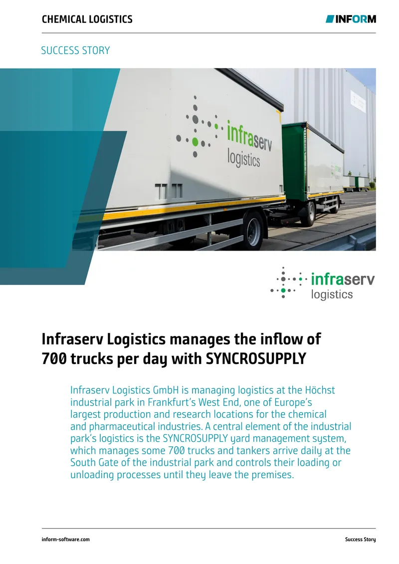 Infraserv Logistics SYNCROSUPPLY Implementation Case Study