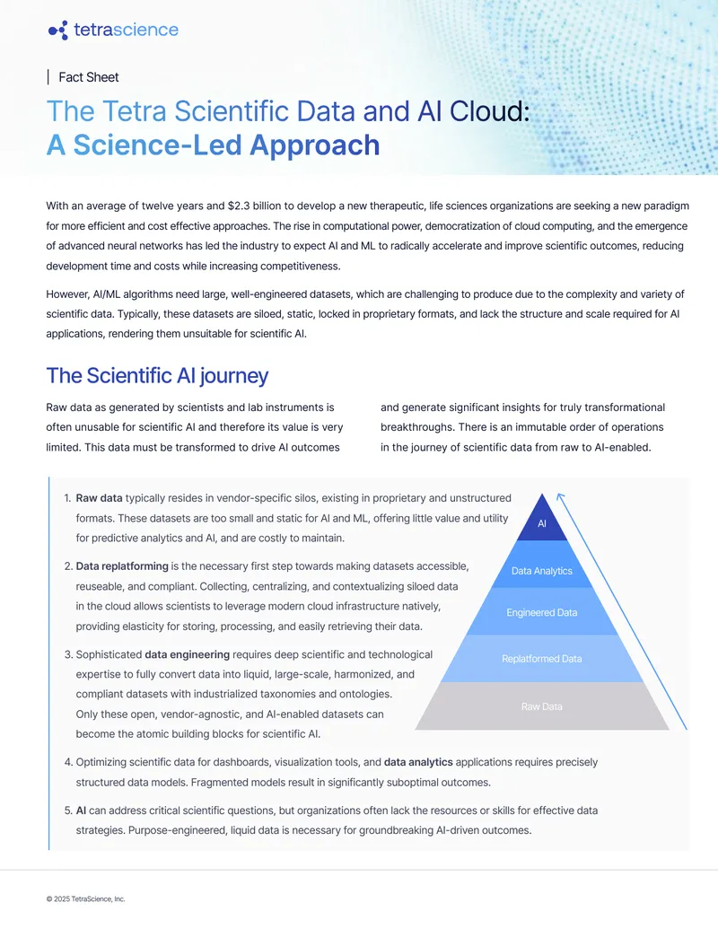 Tetra Scientific Data and AI Cloud Overview