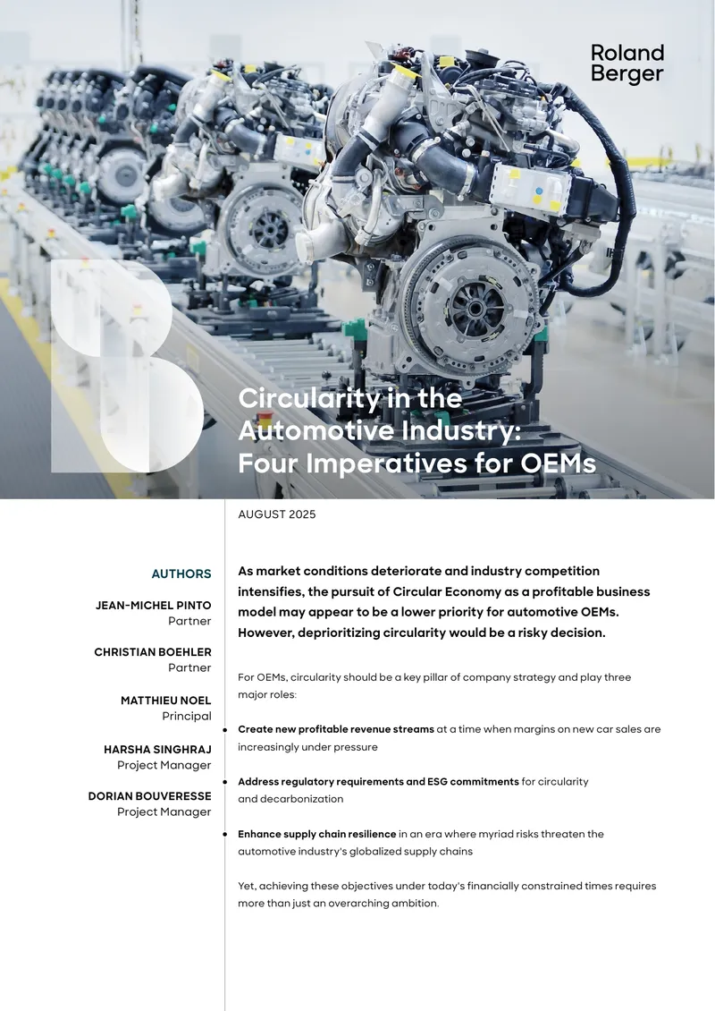 Circular Economy Imperatives for Automotive OEMs