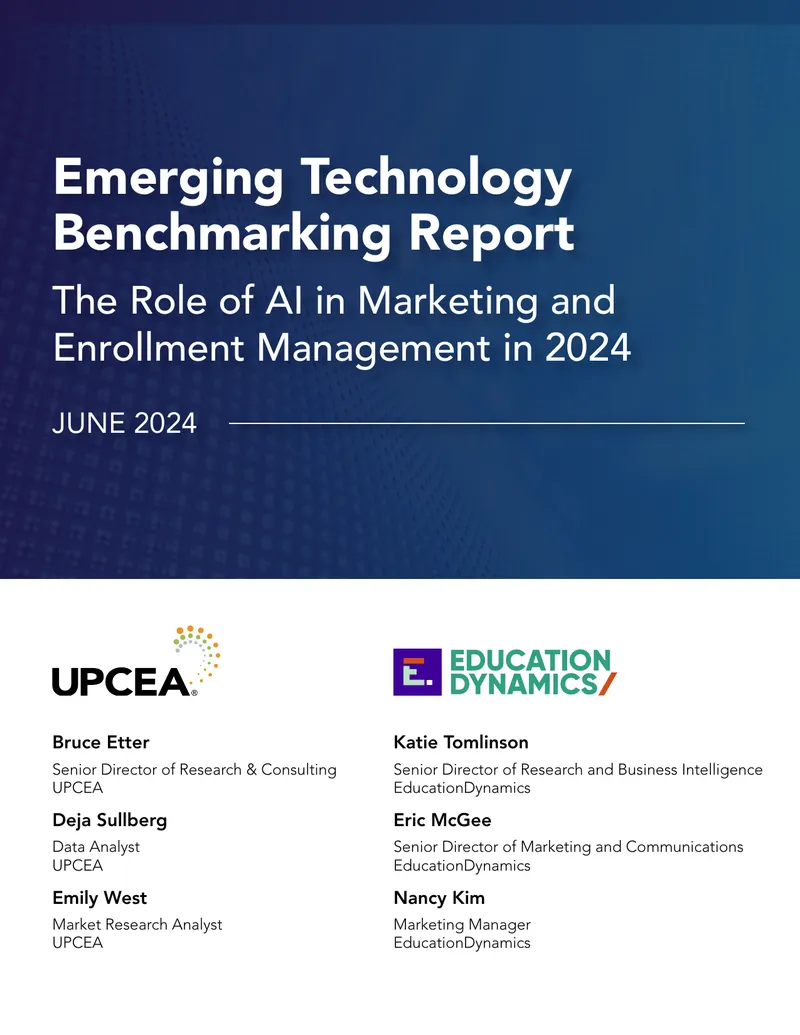 Emerging Technology Benchmarking Report on AI in Marketing