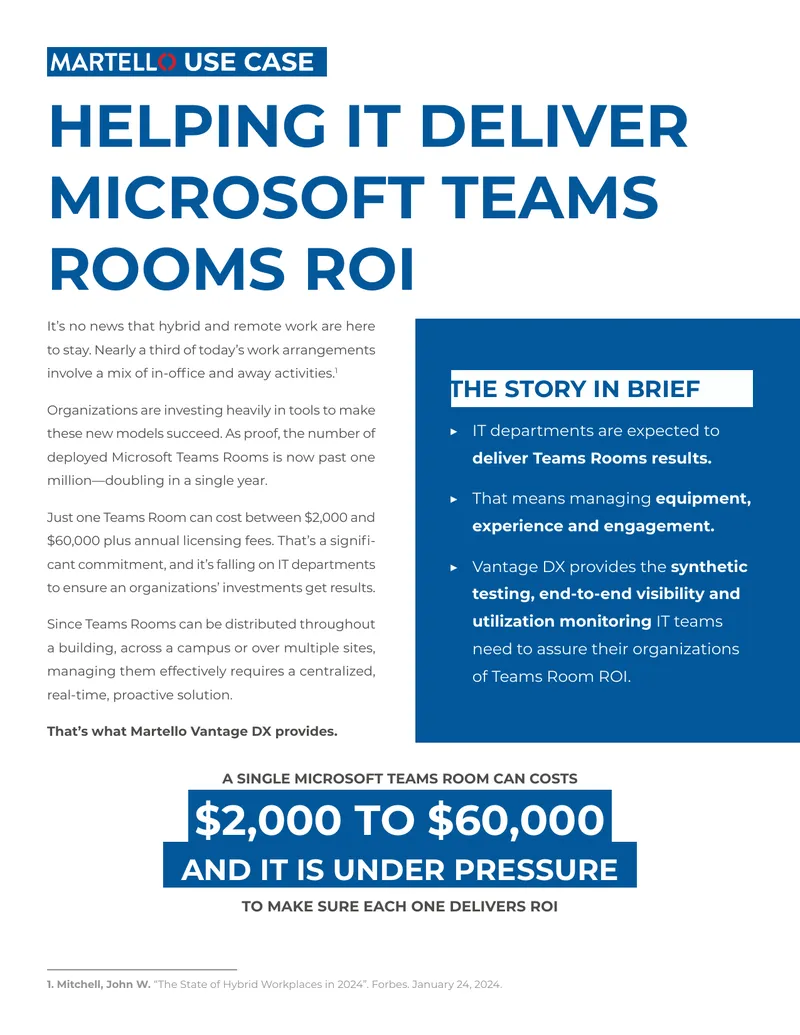 Management of Microsoft Teams Rooms Performance