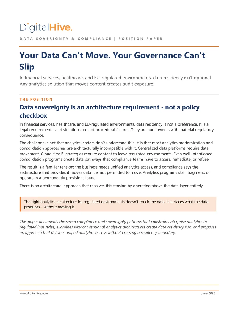 Data Sovereignty and Compliance Position Paper