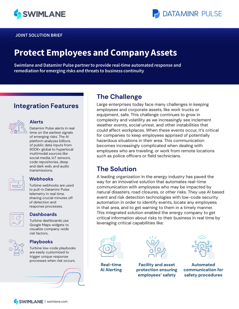 Joint Solution Brief on Automated Risk Communication