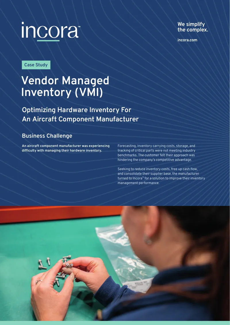 Vendor Managed Inventory Case Study for Aircraft Components