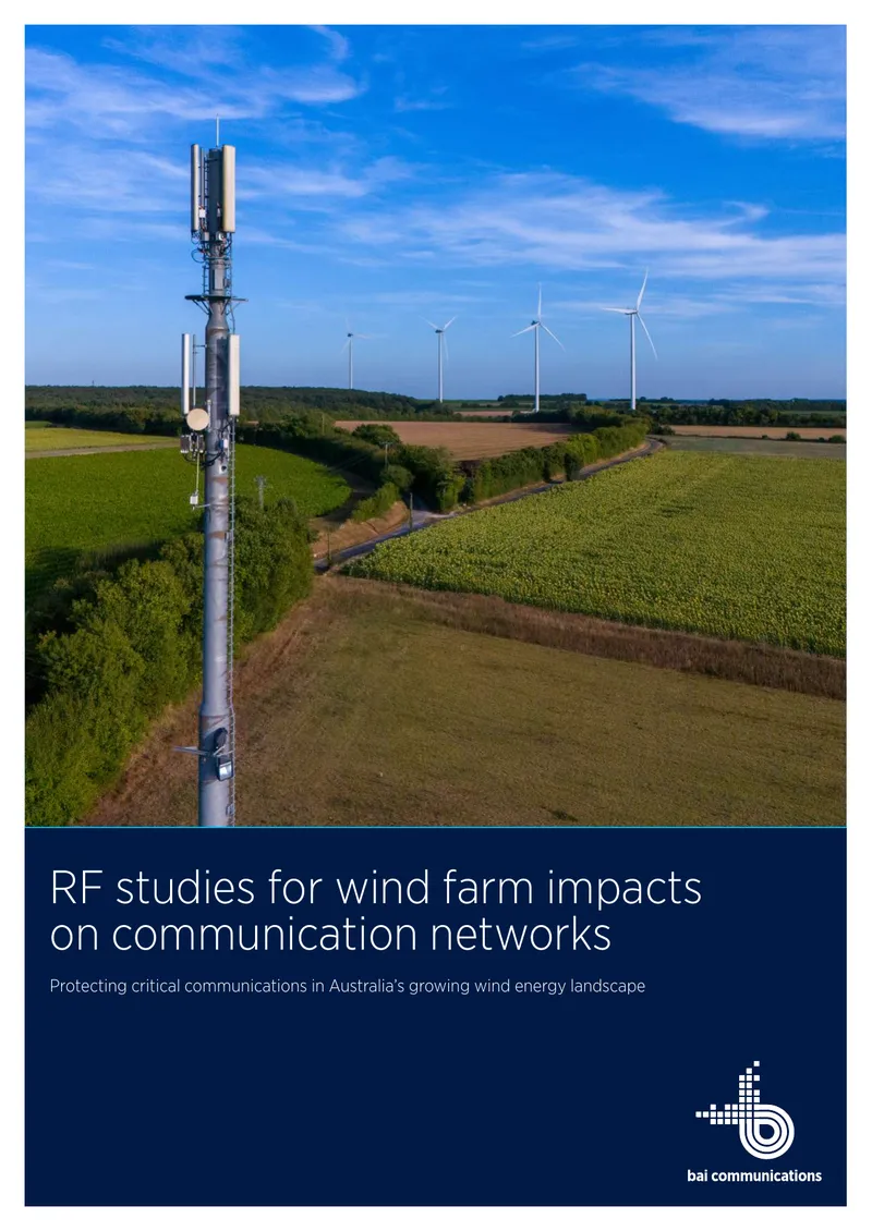 RF Studies for Wind Farm Impacts on Communication Networks