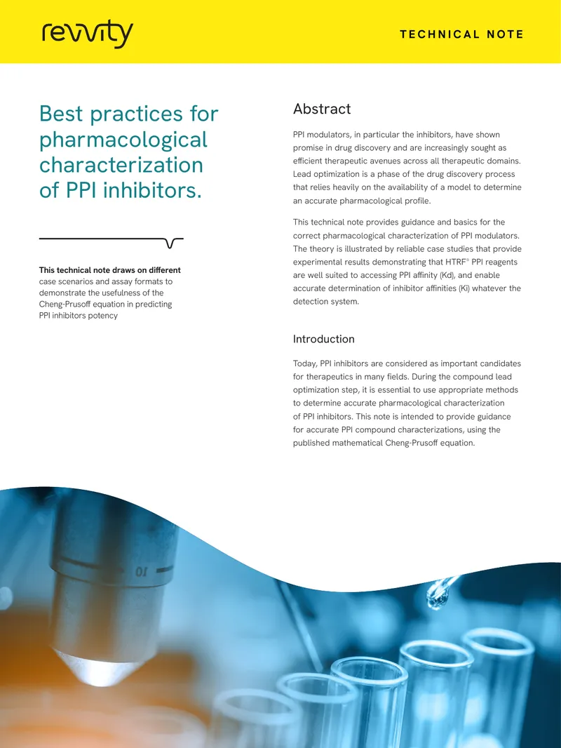 Guidance for Pharmacological Characterization of PPI Inhibitors