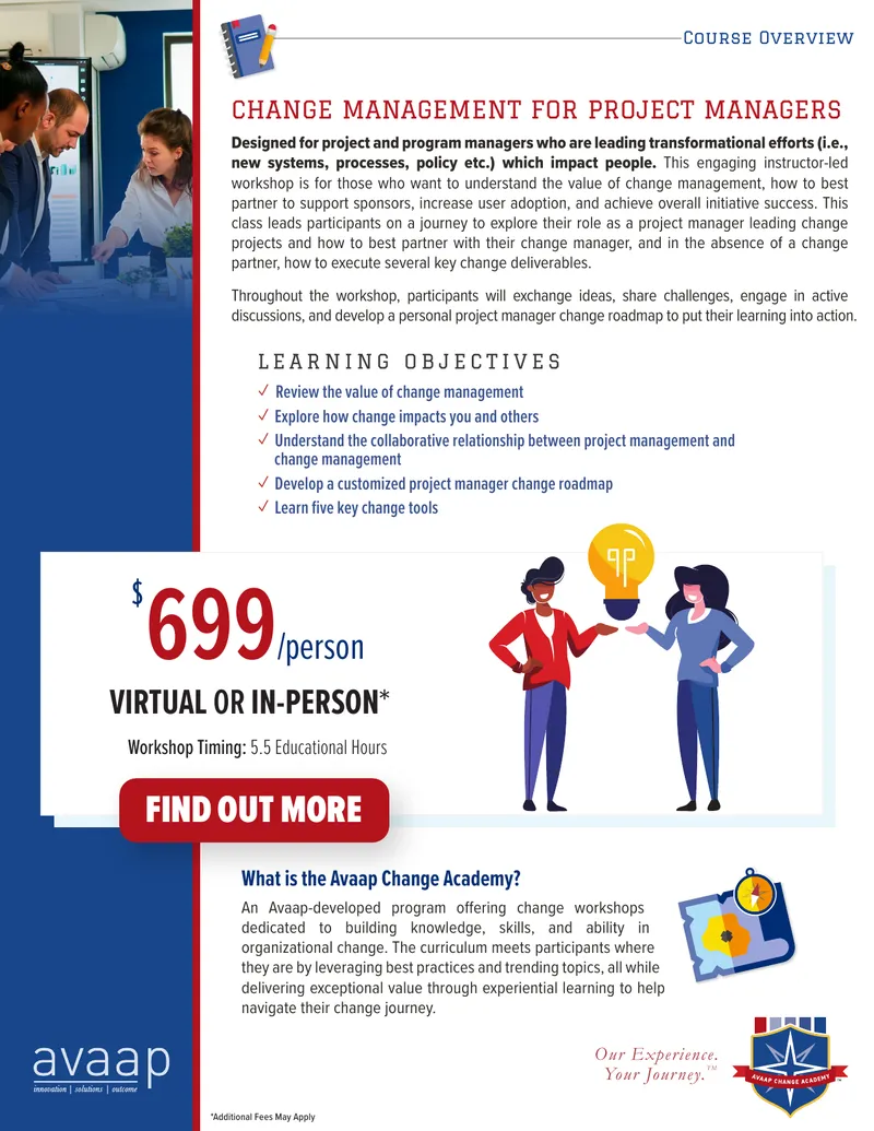 Change Management for Project Managers Workshop