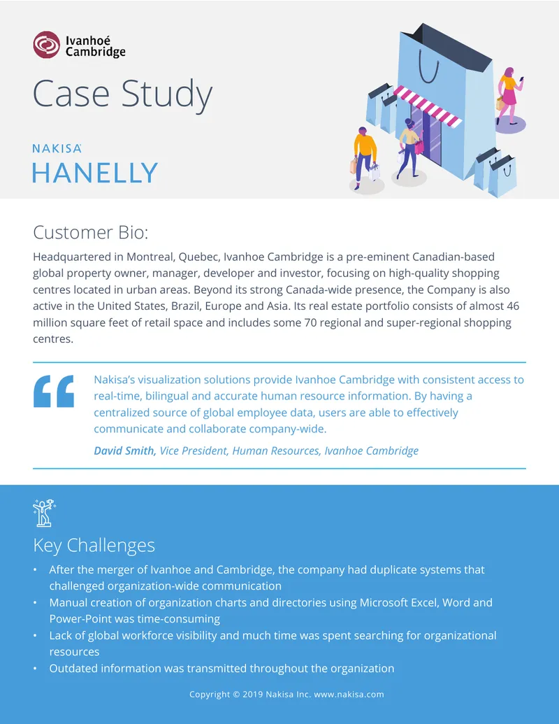 Ivanhoe Cambridge Case Study on Workforce Visualization preview page 1