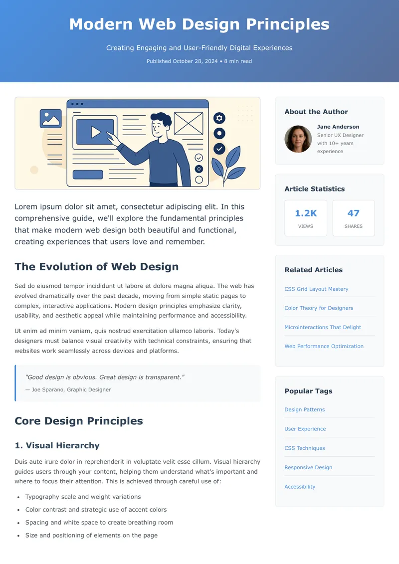 Modern Web Design Principles Guide