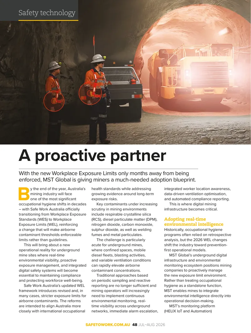 Transition to Workplace Exposure Limits in Mining