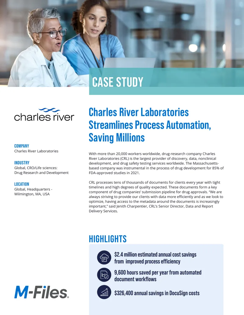 Charles River Laboratories Process Automation Case Study