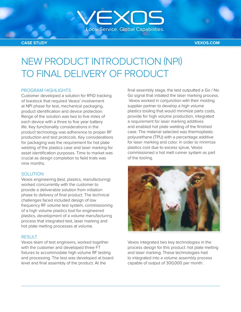 Vexos Case Study on RFID Tracking Solution
