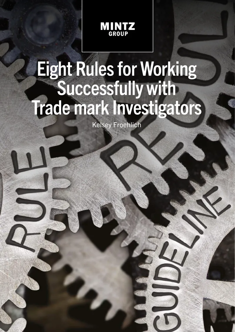 Eight Rules for Working Successfully with Trademark Investigators preview page 1