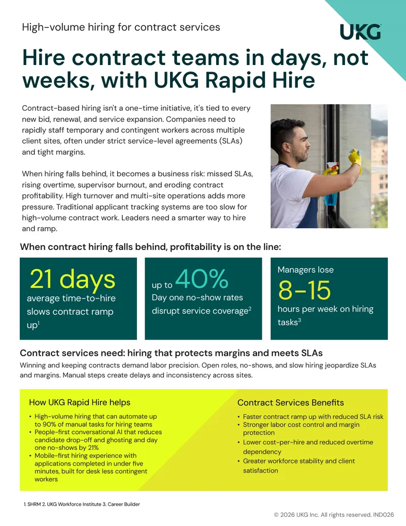 High-Volume Hiring for Contract Services