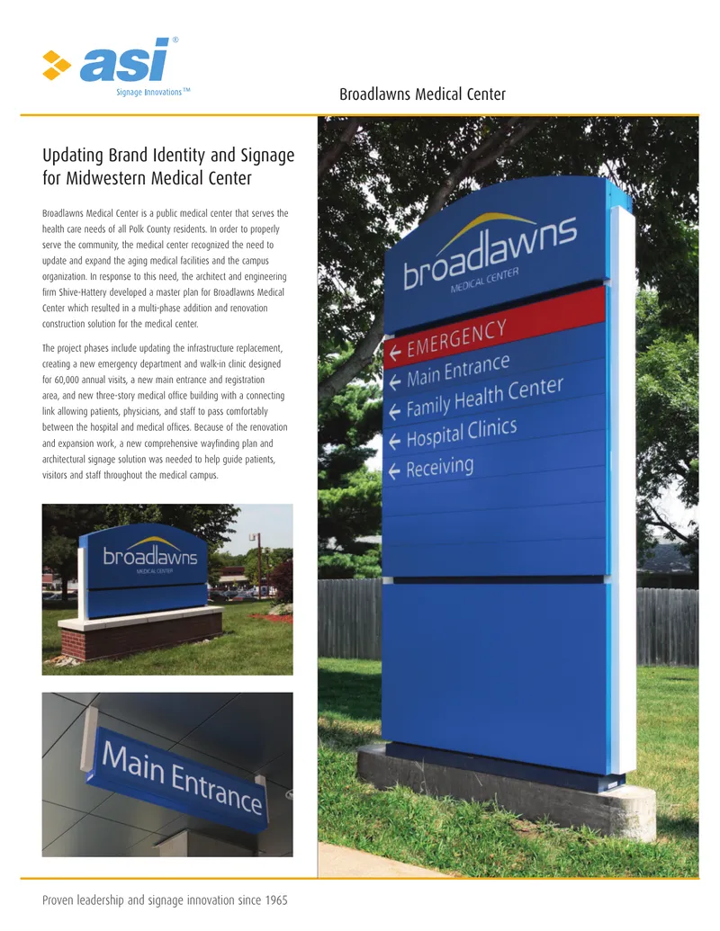 Updating Brand Identity and Signage for Medical Center