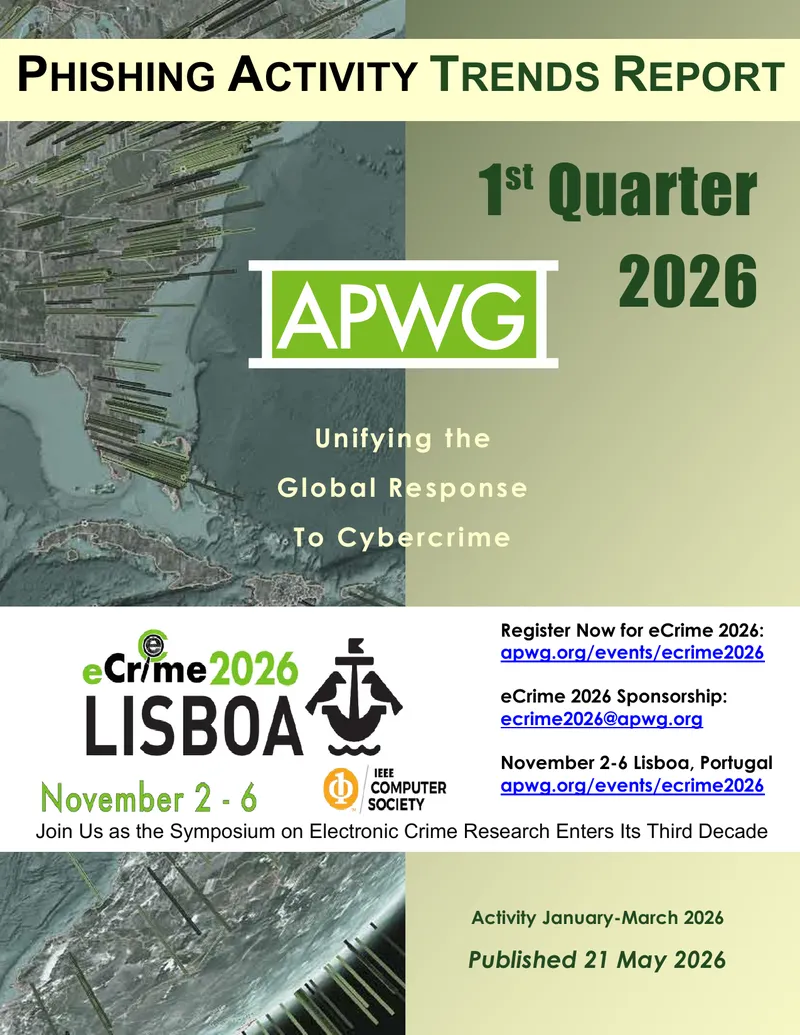 Phishing Activity Trends Report for 1st Quarter 2026