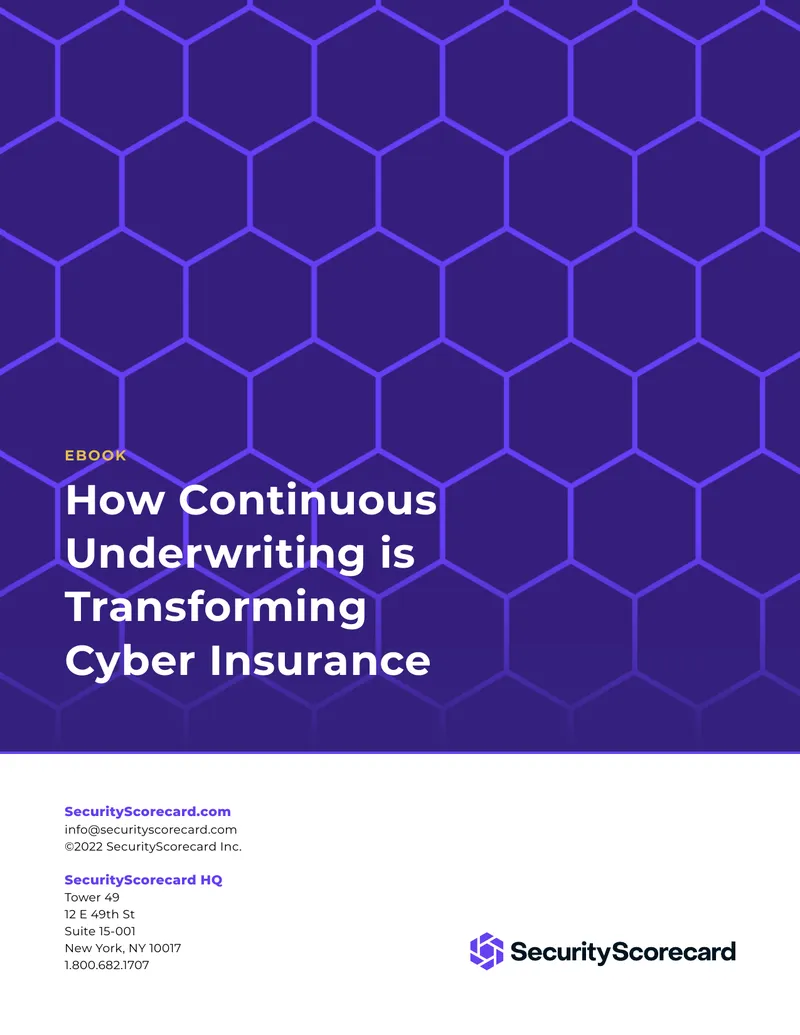 Continuous Underwriting in Cyber Insurance