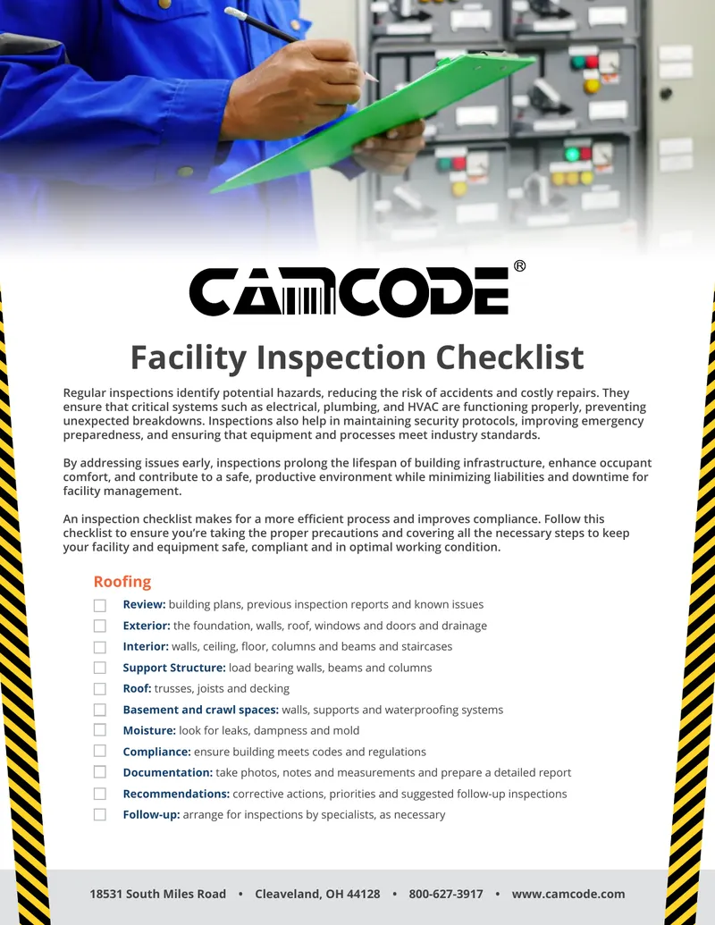 Facility Inspection Checklist for Safety and Compliance