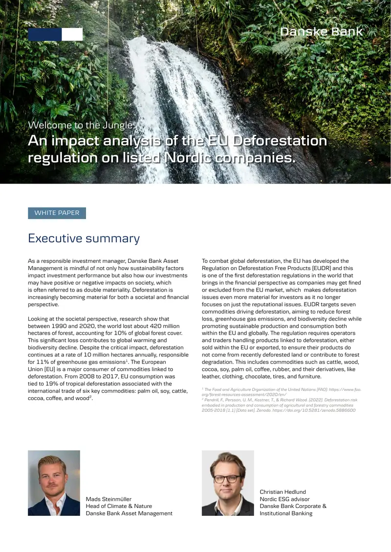 Impact Analysis of EU Deforestation Regulation