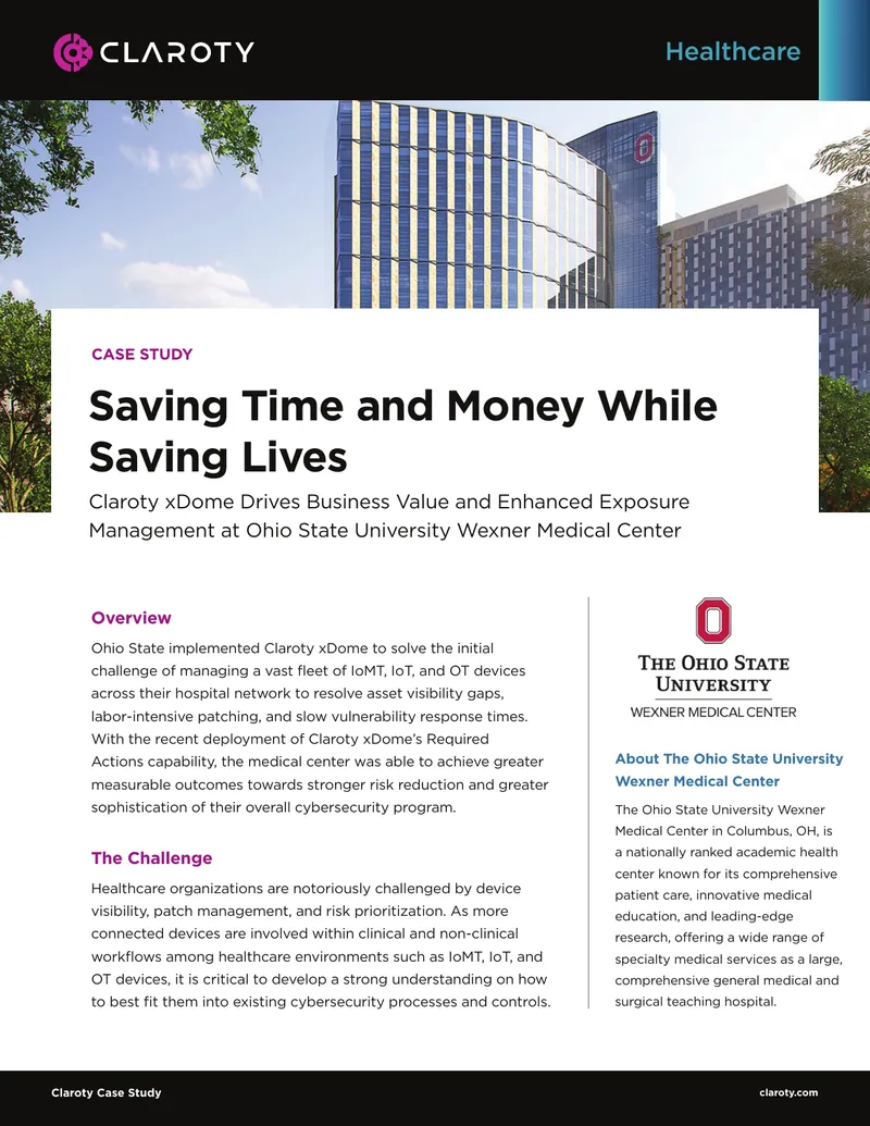 Claroty xDome Implementation Case Study at Ohio State