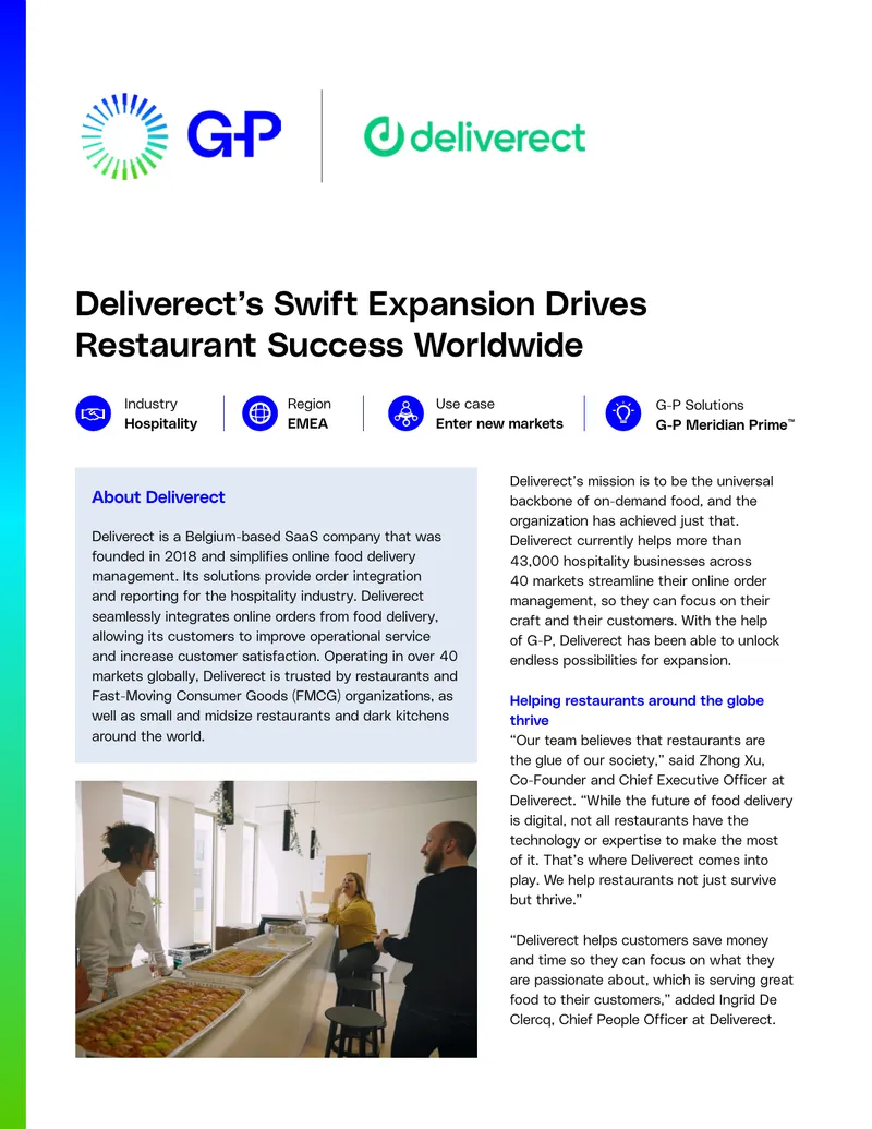 Deliverect's Global Expansion Strategy Overview